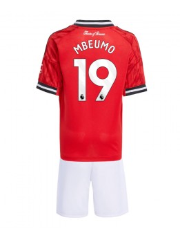 Manchester United Bryan Mbeumo #19 Replika Hemmakläder Barn 2025-26 Kortärmad (+ byxor)